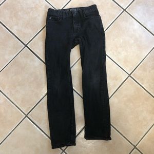 Vans off the wall black skinny jeans boys size 12